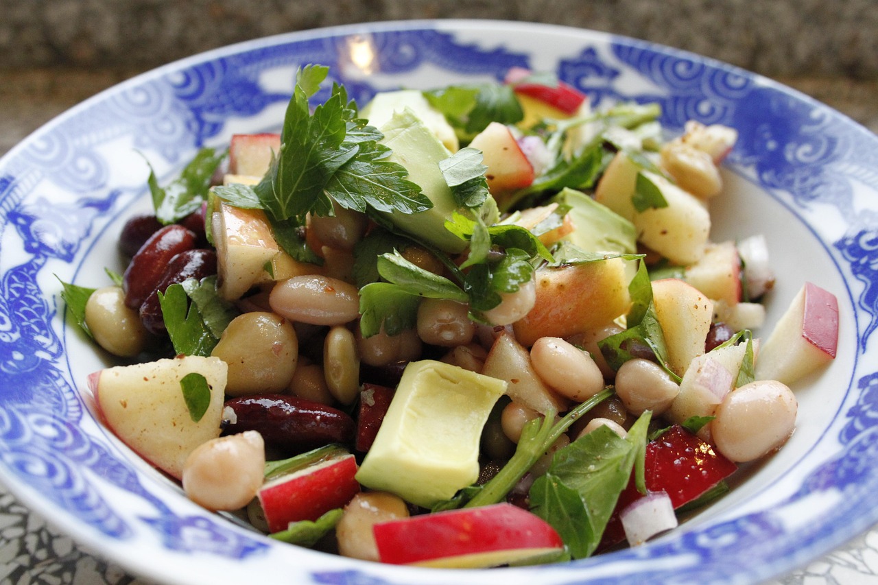 Lentil and Chickpea-Based Salads (image credits: pixabay)