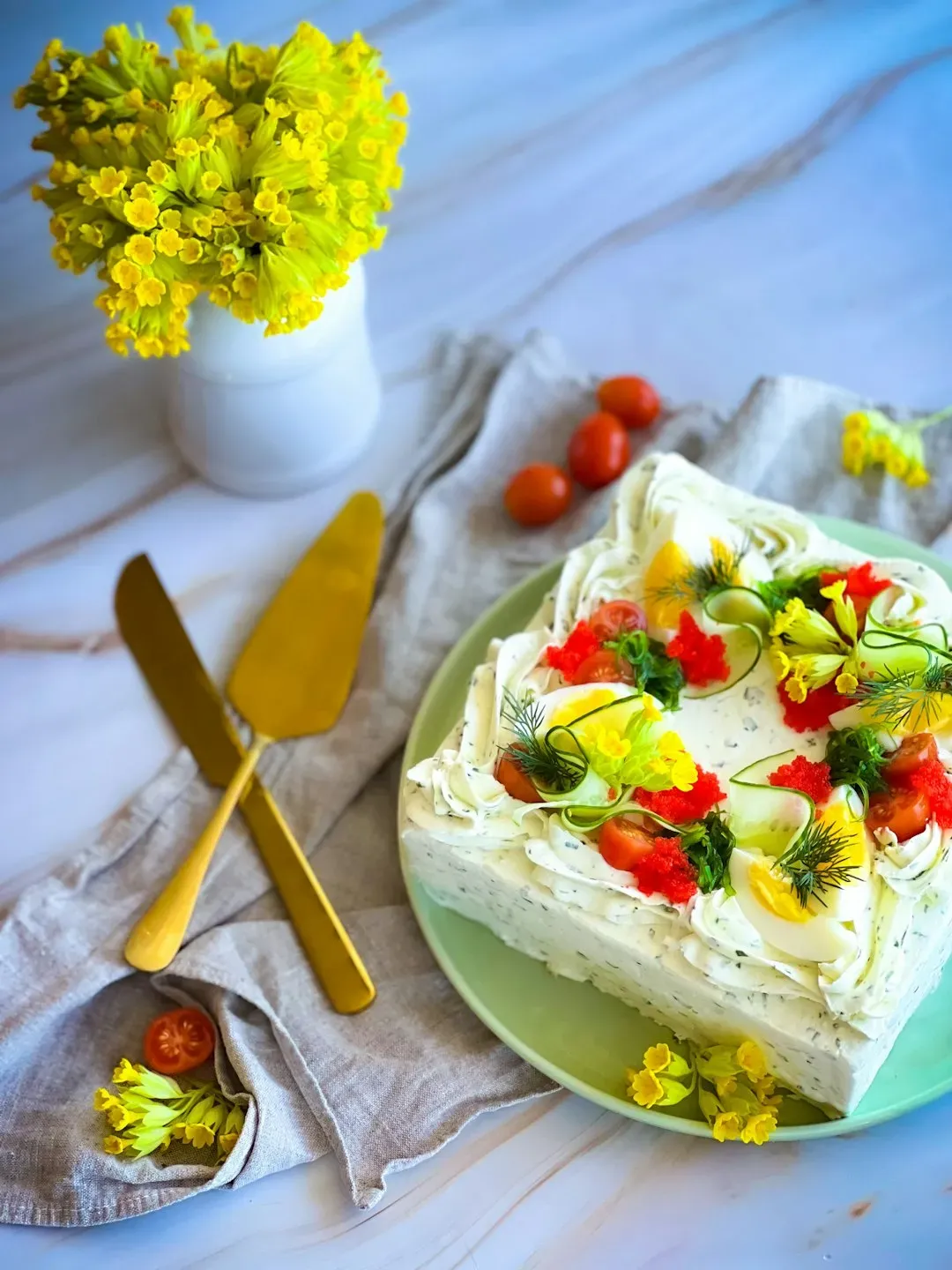 Party Sandwich Loaves Frosted With Cream Cheese (Image Credits: Unsplash)