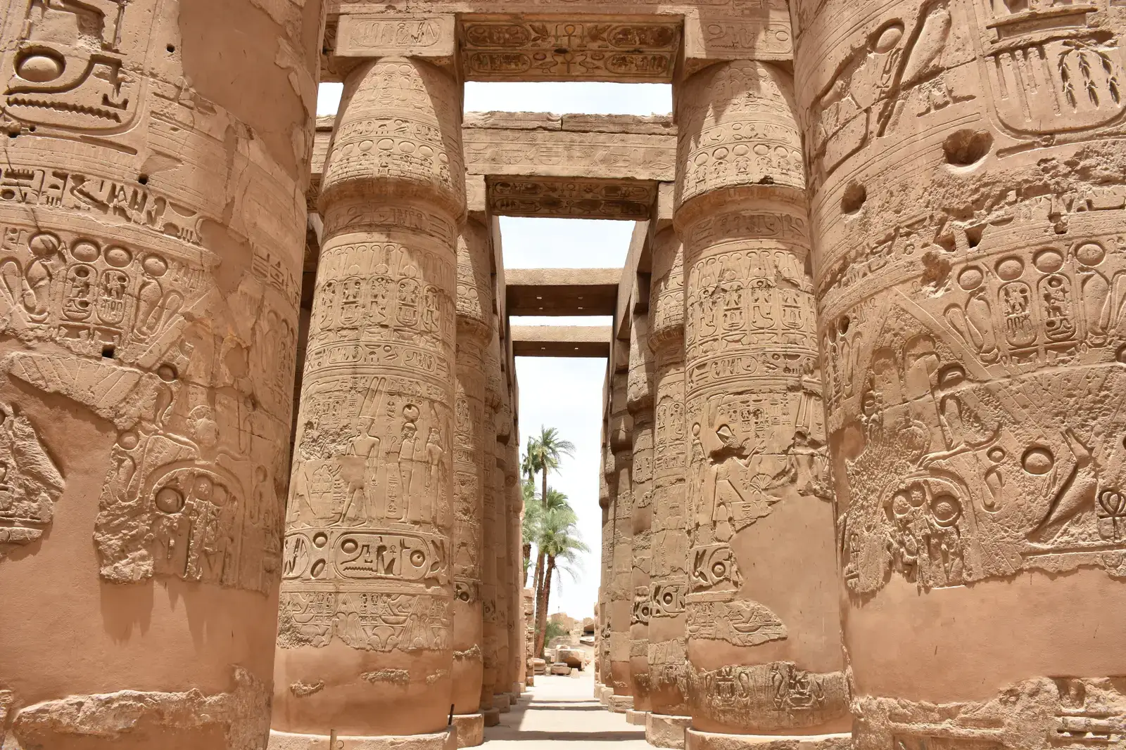 Karnak Temple Columns: The Papyrus Plant Immortalized (Image Credits: Wikimedia)