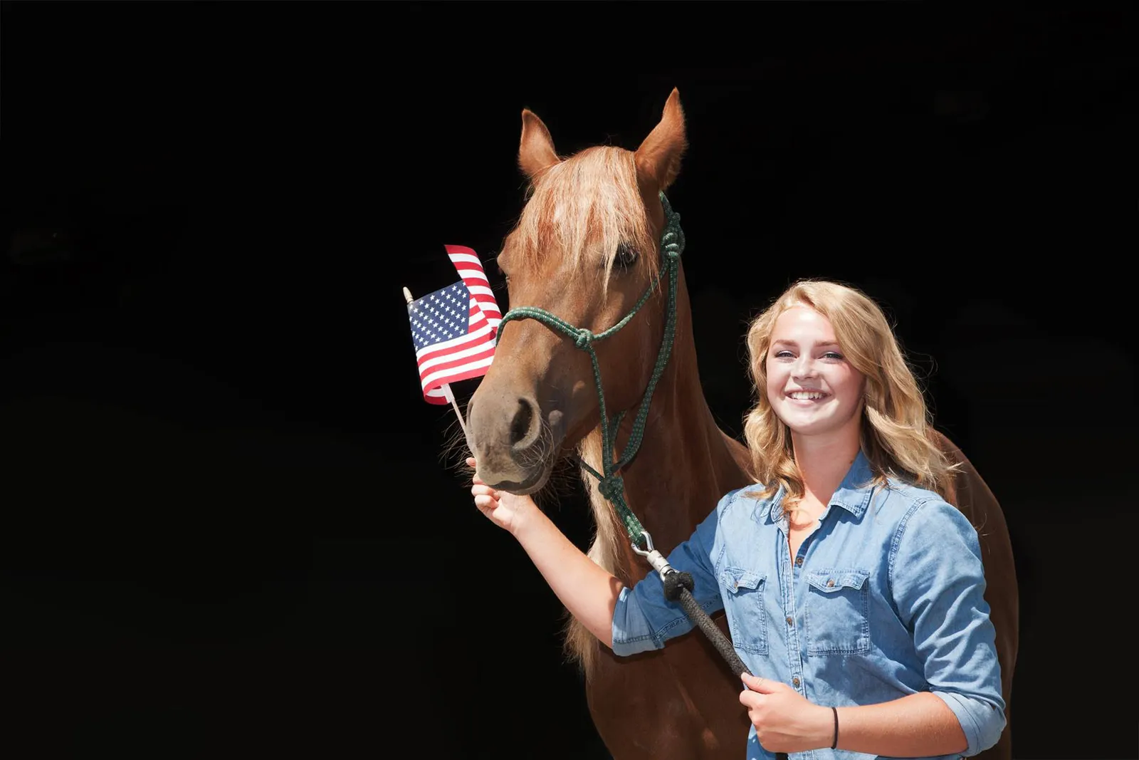 The Bottom Line (Lydia Smith and adopted mustang Kilchii, Public domain)