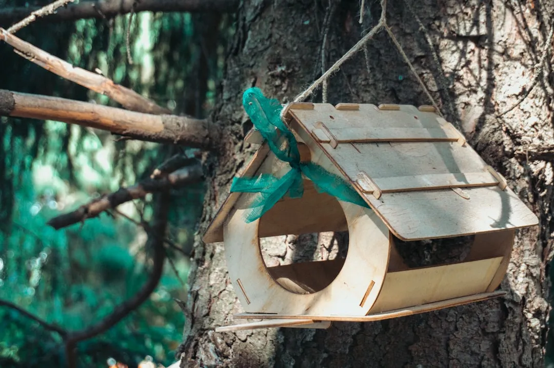 18. Handmade Fly-Through Feeder: The One With Real Character (Image Credits: Unsplash)