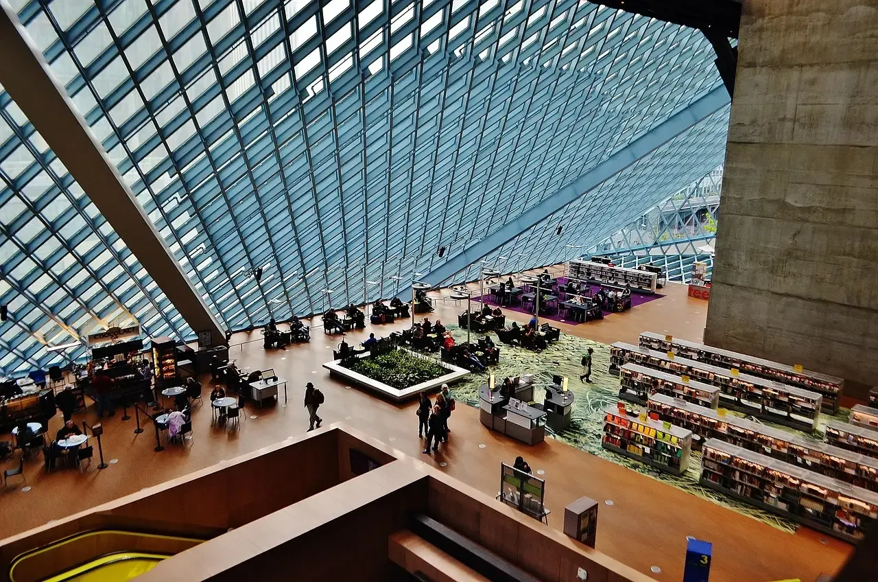 Seattle Public Library, Washington, USA (Image Credits: Pixabay)