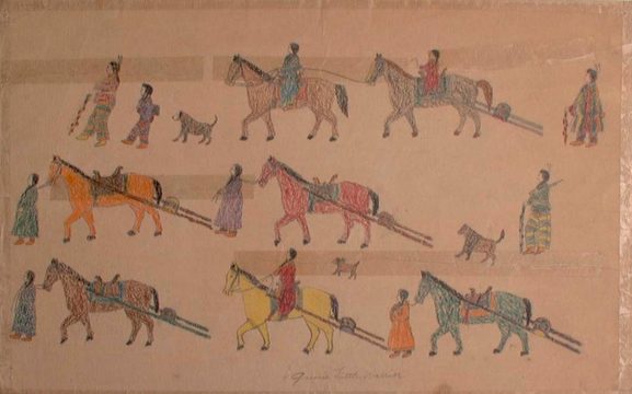 Ledger Art - Adapting Tradition to New Materials (Image Credits: Wikimedia)