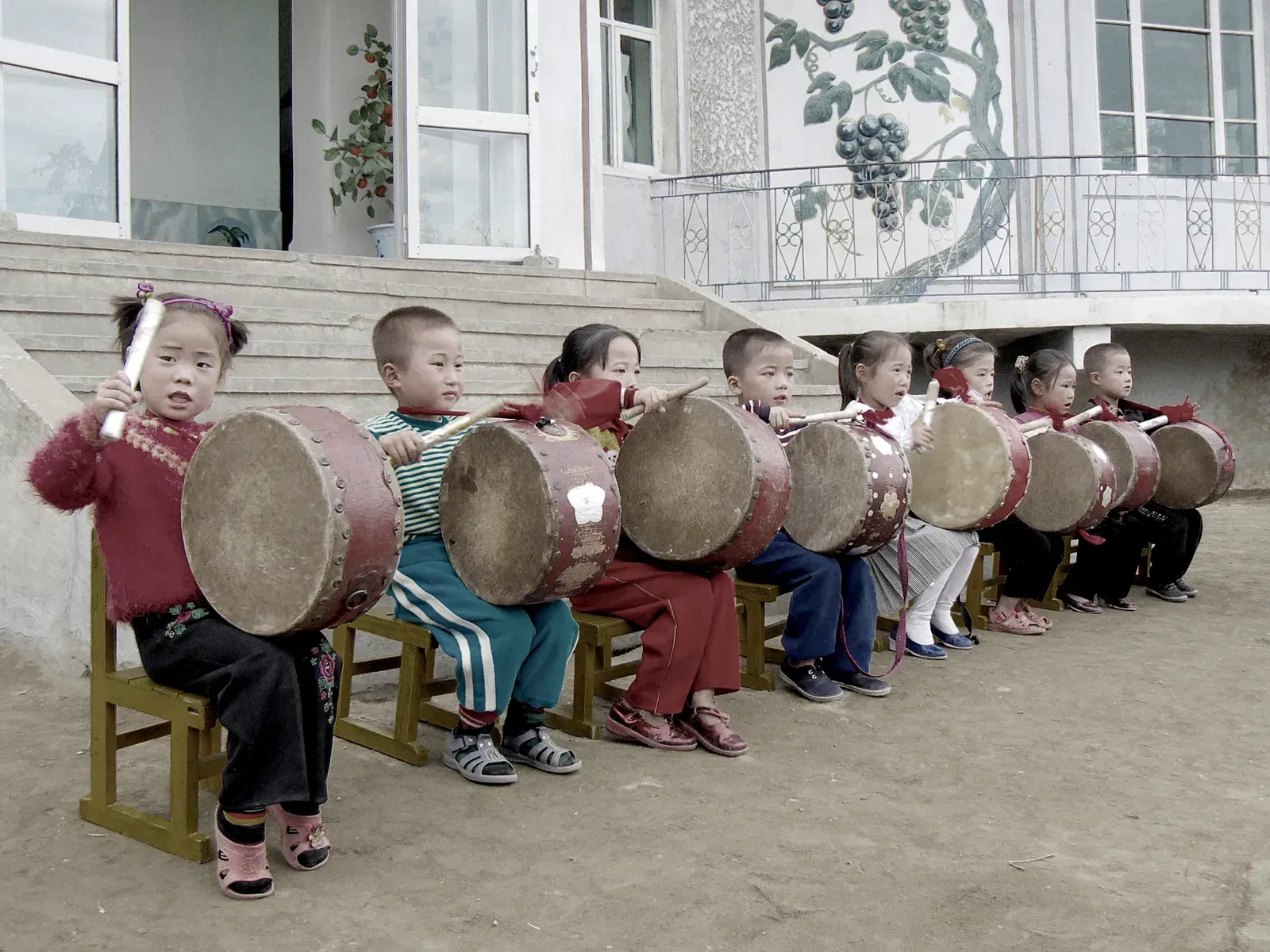 Early Groups Finding Connection Through Sound (Chonsam Cooperative Farm, Wonsan, North Korea, CC BY 2.0)