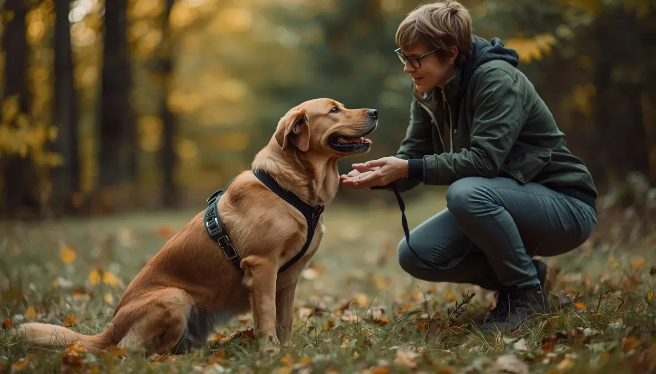 #23 - Daily Route Memory That Defies Simple Conditioning (Image Credits: Handler with dog: Created in Leonardo AI)
