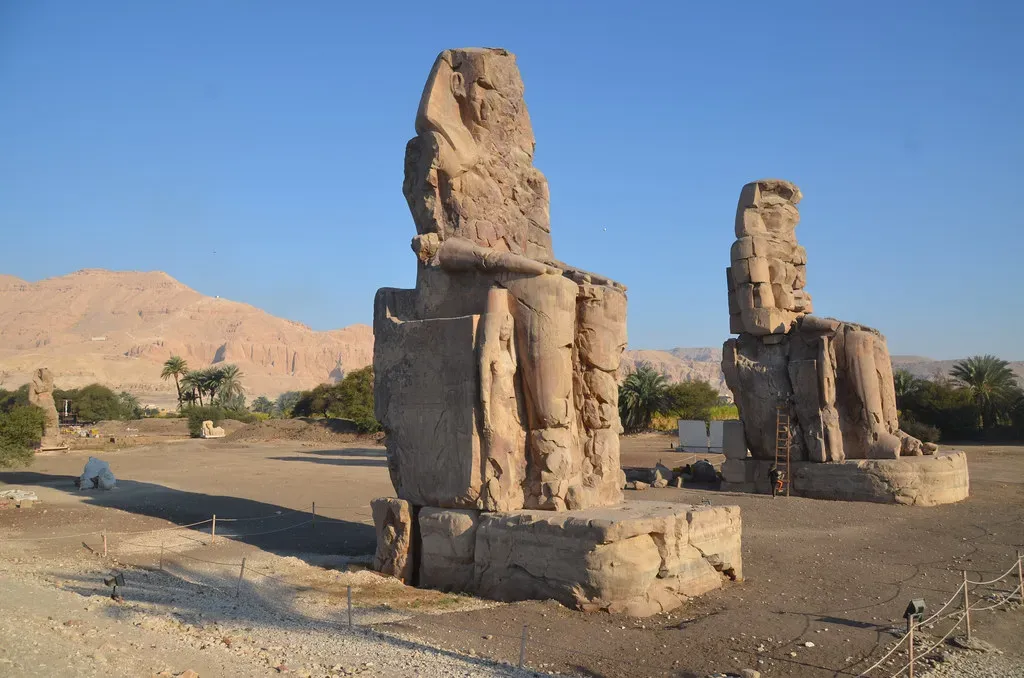 The Colossi of Memnon's Lost Voice (Image Credits: Flickr)