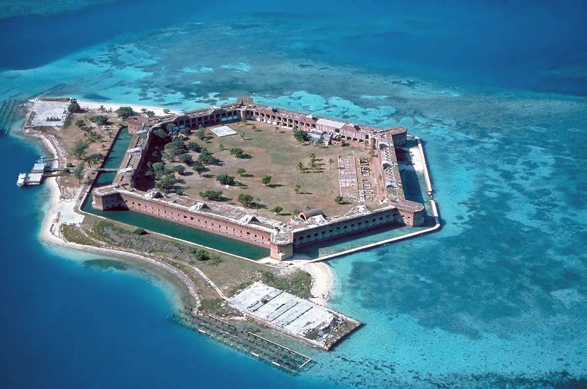 #8 - Dry Tortugas National Park, Florida: This Is a Logistical Expedition, Not a Beach Day (U.S. National Park Service [1]; English Wikipedia, original upload 2 March 2005 by Brian0918, Public domain)