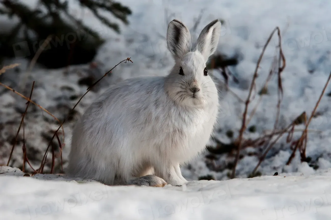 Snowshoe Hare (Image Credits: Rawpixel)