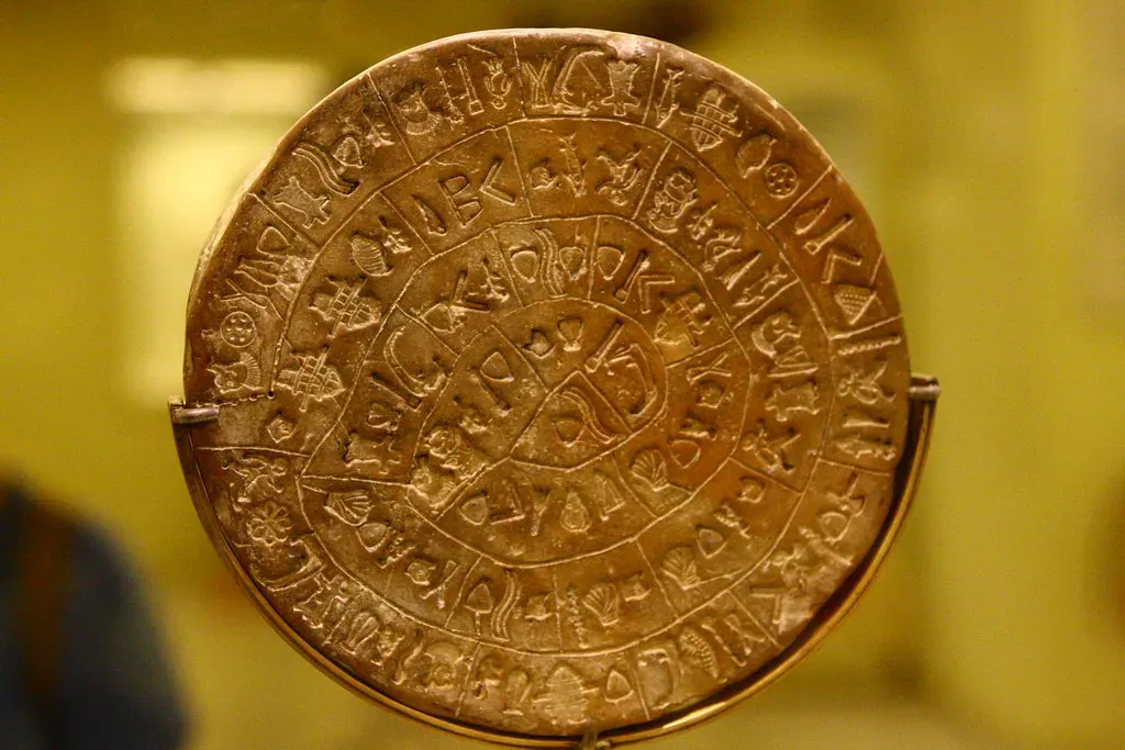 3. The Phaistos Disc (RainPacket, Flickr, CC BY 2.0)