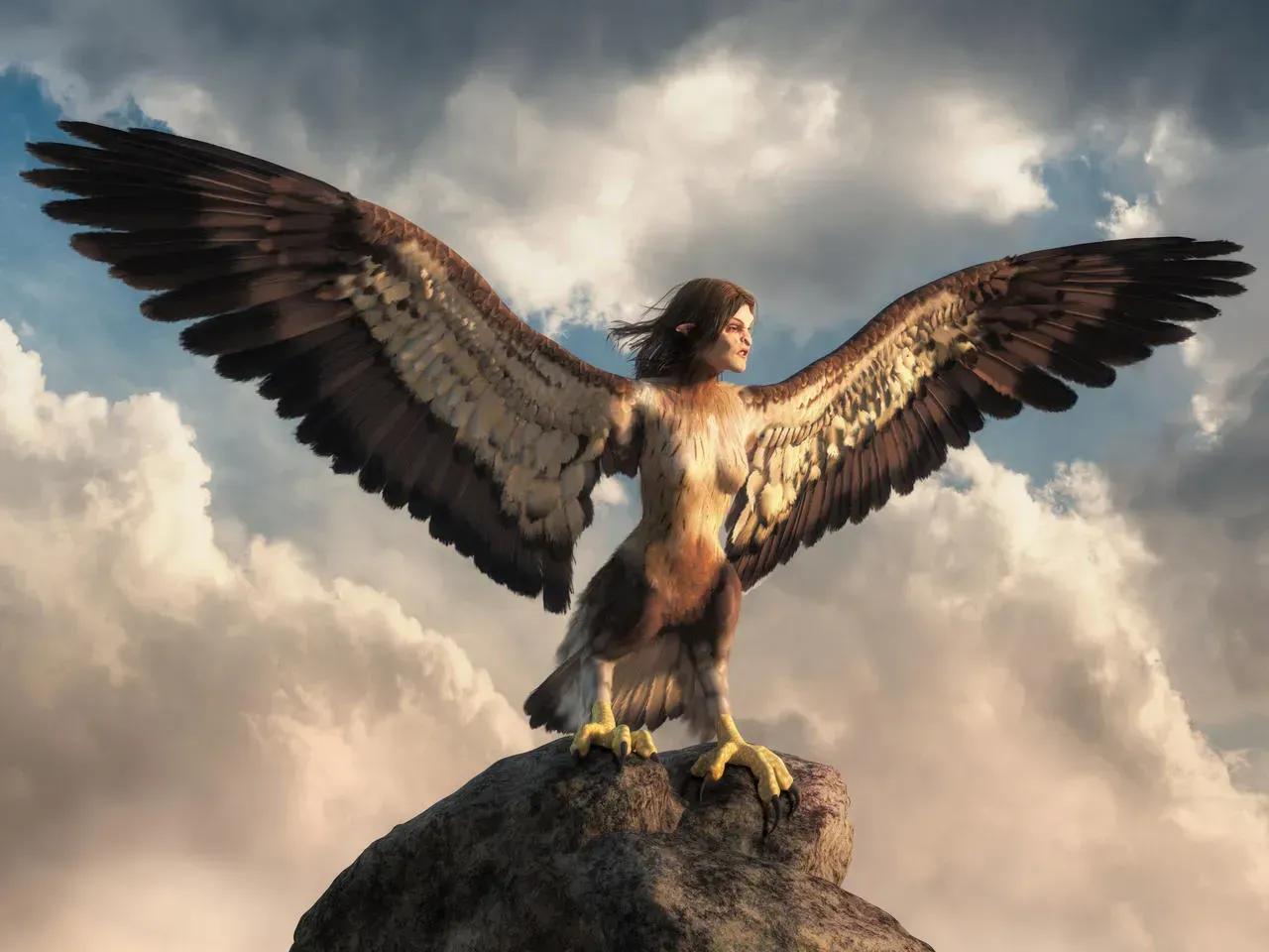 #7 Libra (September 23 &ndash; October 22): The Harpy (Image Credits: Source :https://i.pinimg.com/)