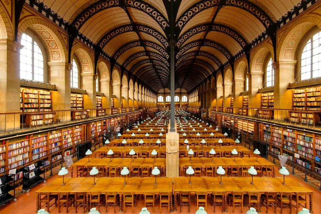 Biblioth&egrave;que Sainte-Genevi&egrave;ve, Paris, France (Image Credits: Flickr)