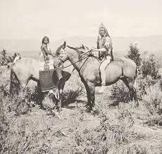 Horses Revolutionized Ute Culture and Power in the 1600s (Image Credits: Ute on Horses: Wikipedia)