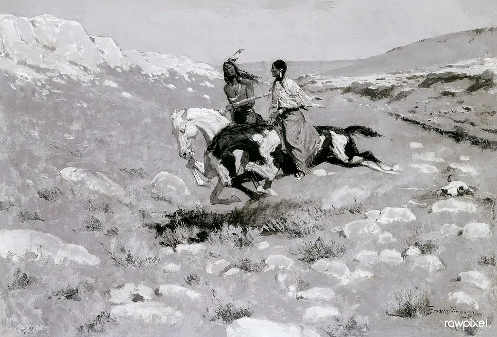Spiritual Bonds: The Horse as Sacred Relative and Ceremonial Presence (Free Public Domain Illustrations by rawpixel, Flickr, CC BY 2.0)