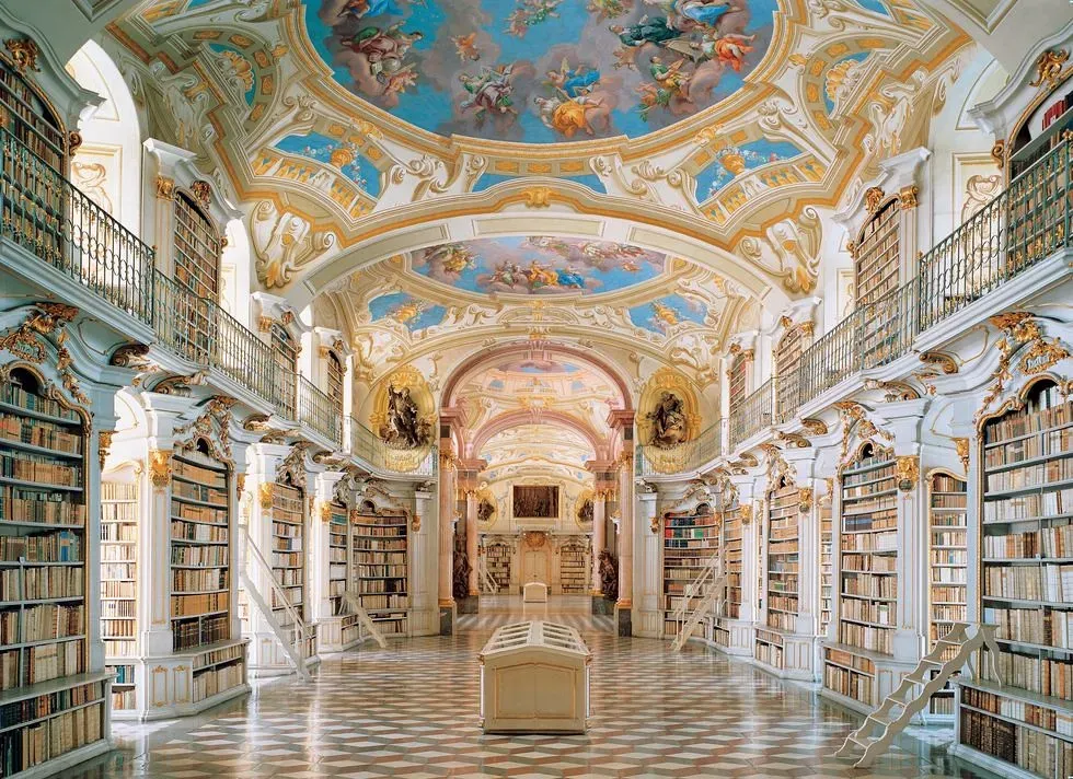 Admont Abbey Library, Austria (Image Credits: Flickr)