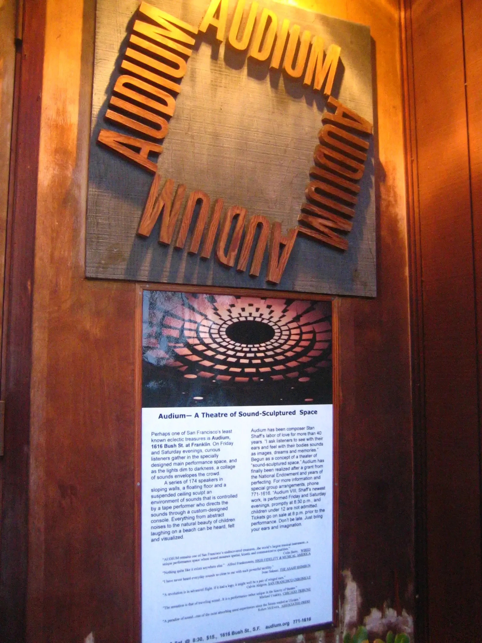 Audium: The Theater of Sound Sculptures (Image Credits: Wikimedia)
