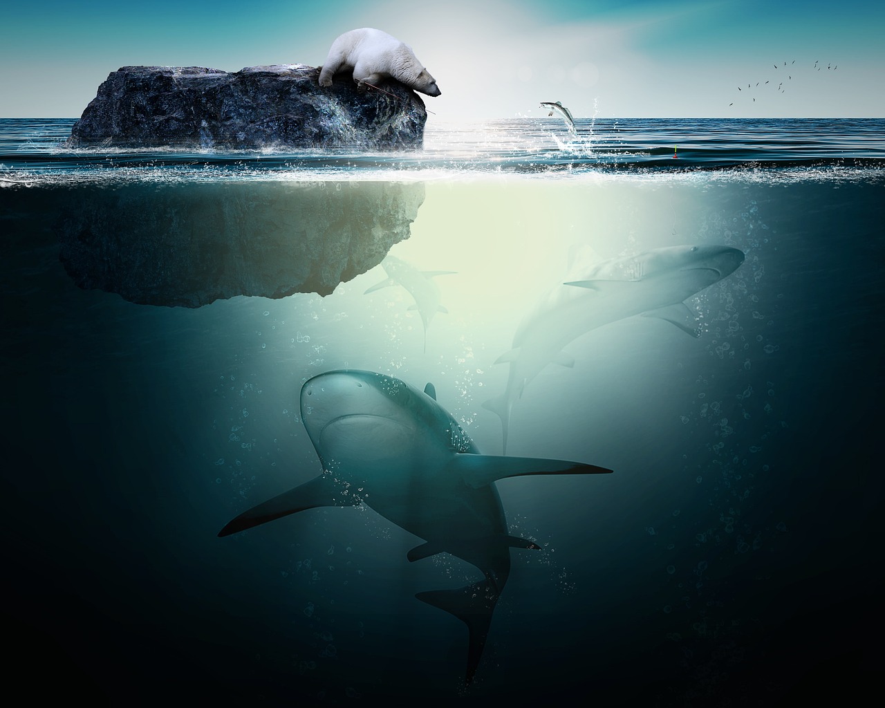 Greenland Sharks: The Ancient Swimmers of Arctic Waters (Image Credits: Pixabay)