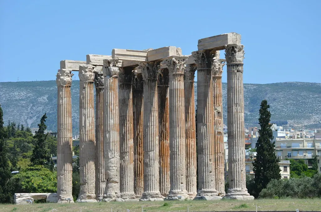 Greek Columns: Trees Frozen in Stone (Image Credits: Flickr)