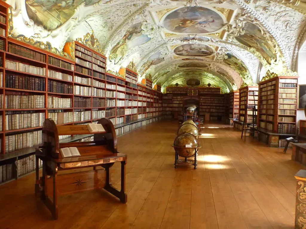 Strahov Monastery Library, Prague, Czech Republic (Image Credits: Flickr)