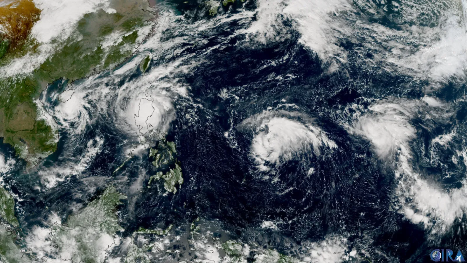 How Strong Could This El Niño Get? (Four Tropical Storms in the Western Pacific Ocean, Public domain)