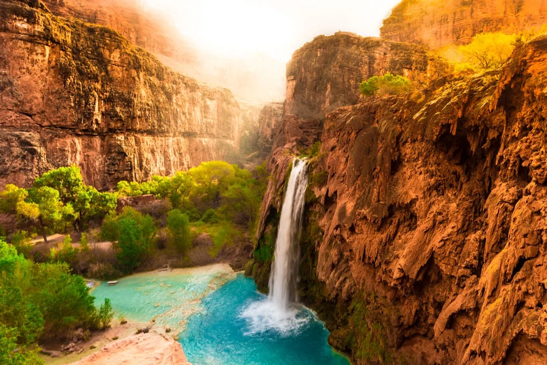 #2 - Havasu Falls Pools, Arizona: Desert Turquoise That Looks Fake (Image Credits: Unsplash)