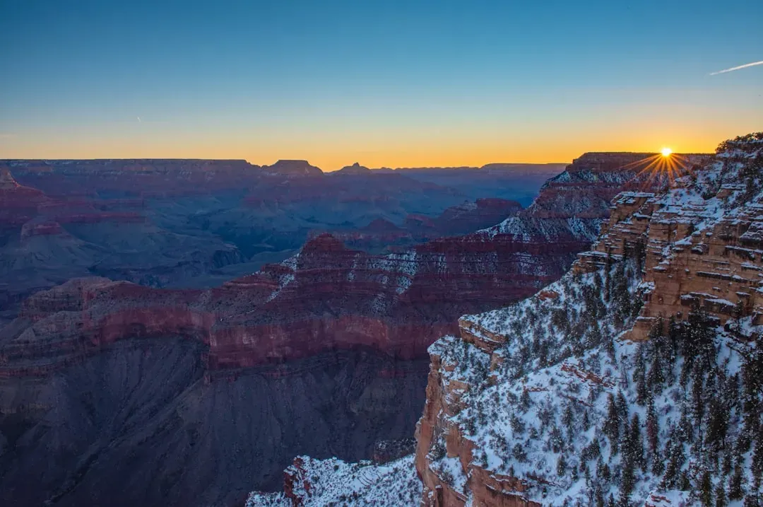 The Grand Canyon's Snowy North Rim (Image Credits: Unsplash)