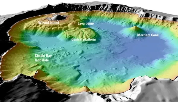 The Volcanic Origins ("Mount Mazama and Crater Lake: Growth and Destruction of a Cascade Volcano", Public domain)