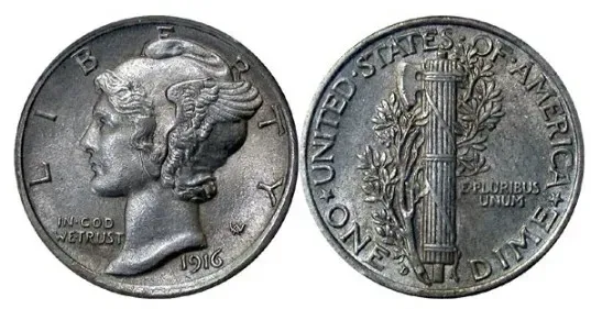 The 1916-D Mercury Dime: A "D" Worth a Fortune (United States Mint, CC BY-SA 4.0)