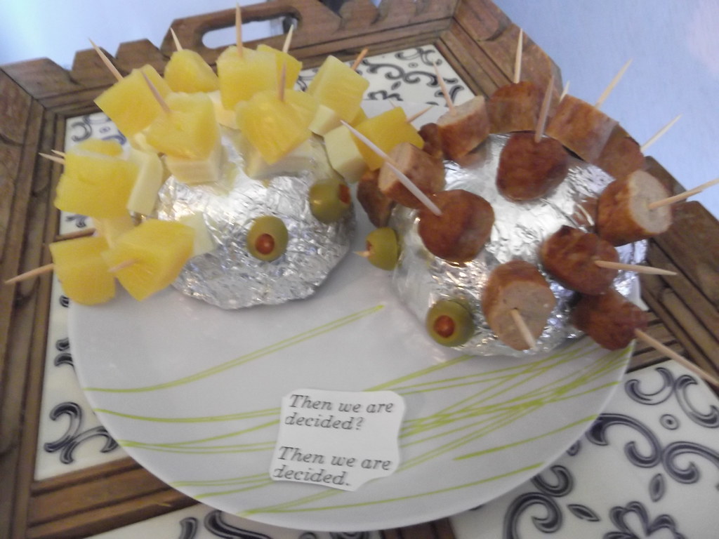 Cheese and Pineapple Hedgehogs - The Appetizer That Doubled as Art (image credits: flickr)