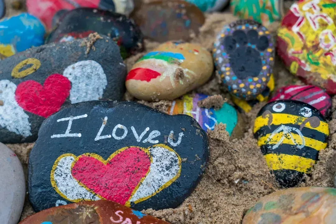 4. Painted Rock Art (Image Credits: Unsplash)