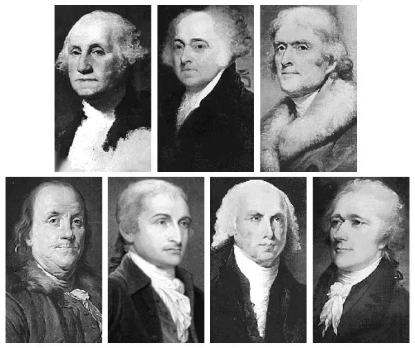 4. Jefferson and Adams: Dying Together on America's Birthday (By 18th century portraits and engravings by various artists, CC BY-SA 4.0)