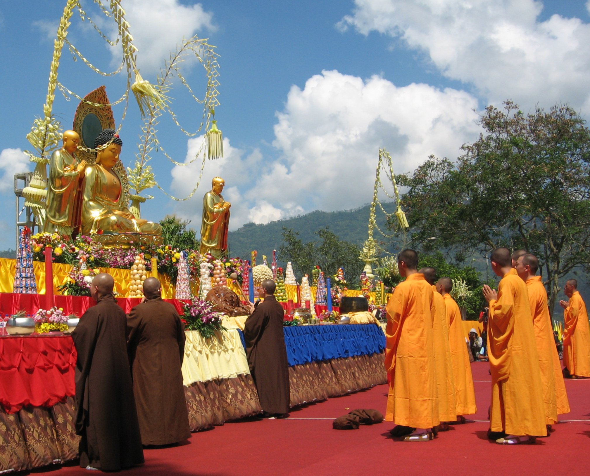 Vesak - The Buddha's Triple Blessing (image credits: wikimedia)