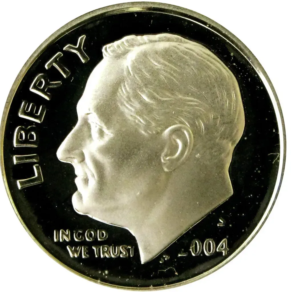 1975 No-S Proof Roosevelt Dime (Image Credits: Flickr)