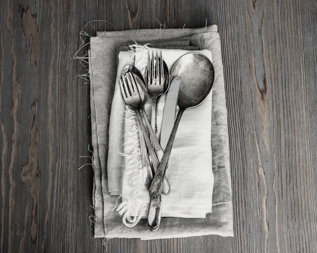 Sterling Silver Flatware (Image Credits: Unsplash)
