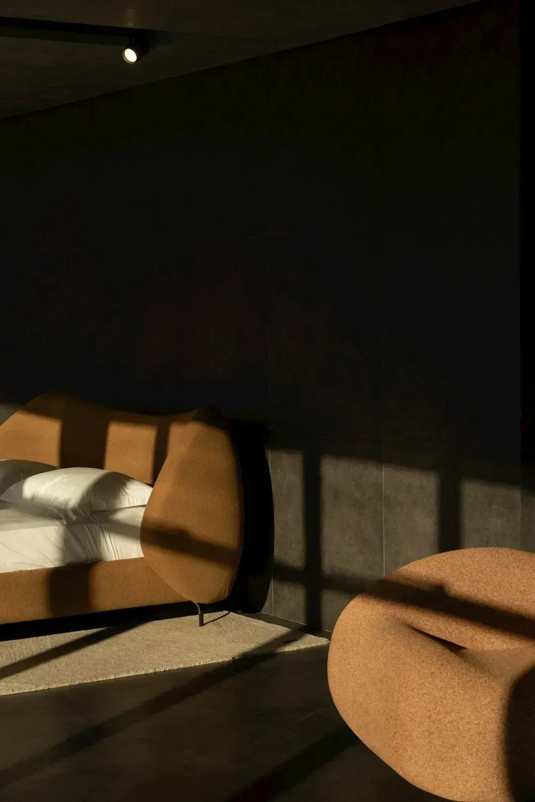 6. Dated Dark Brown Walls (Image Credits: Unsplash)