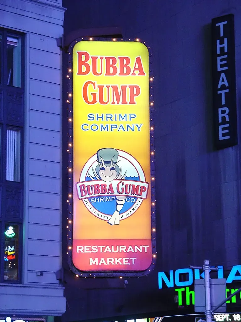 1. Bubba Gump Shrimp Co., Times Square - New York City, USA (ZeroOne, Flickr, CC BY-SA 2.0)