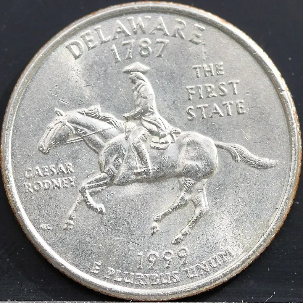 1999 Delaware Quarter with Spitting Horse Error (Image Credits: Flickr)