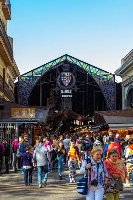 5. Restaurants Along Las Ramblas - Barcelona, Spain (Image Credits: Pexels)