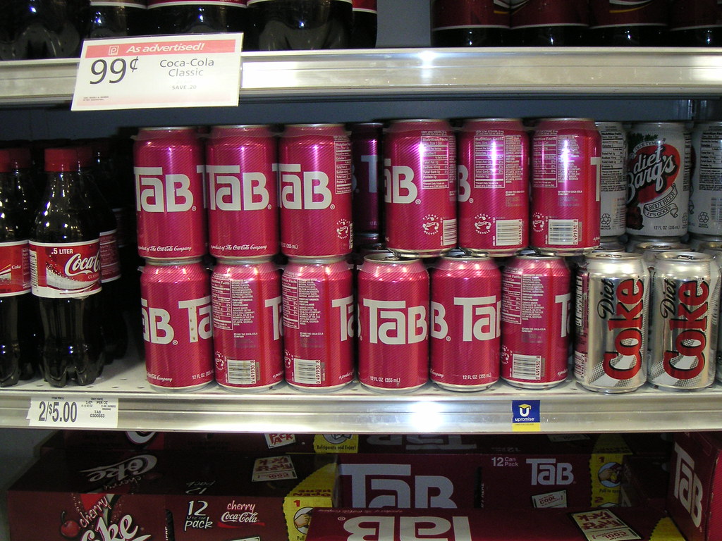 Tab Cola - The Diet Revolution in a Pink Can (image credits: flickr)