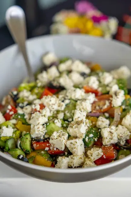Meal 8: Feta and White Bean Salad (Image Credits: Pexels)