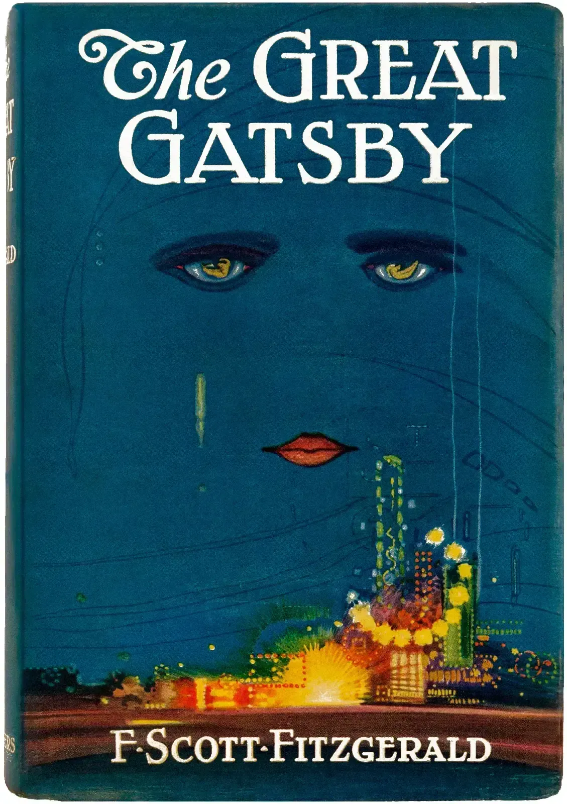 9. The Great Gatsby by F. Scott Fitzgerald (1925) - The American Literary Novel (Mechanical scan/photocopy of the 1925 original cover, Public domain)