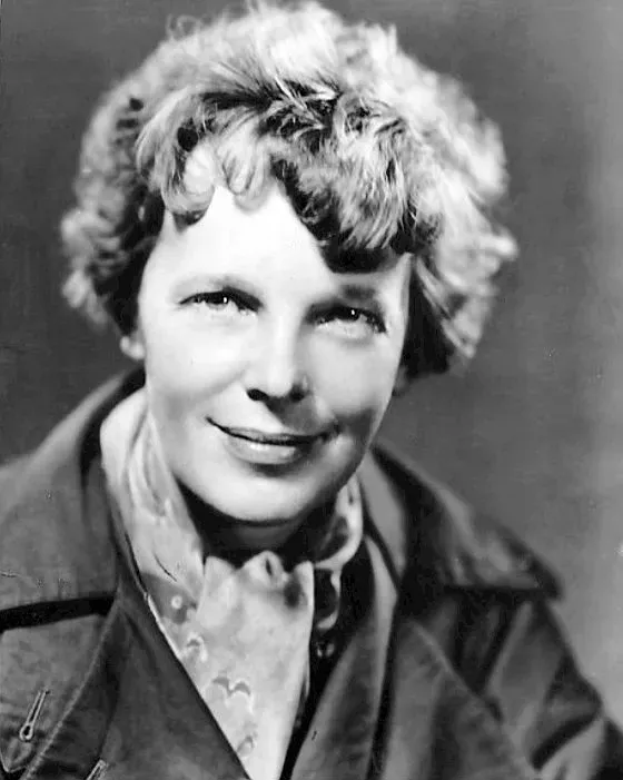 2. Amelia Earhart - The Aviator Who Vanished Over the Pacific (eBay
front
back, Public domain)