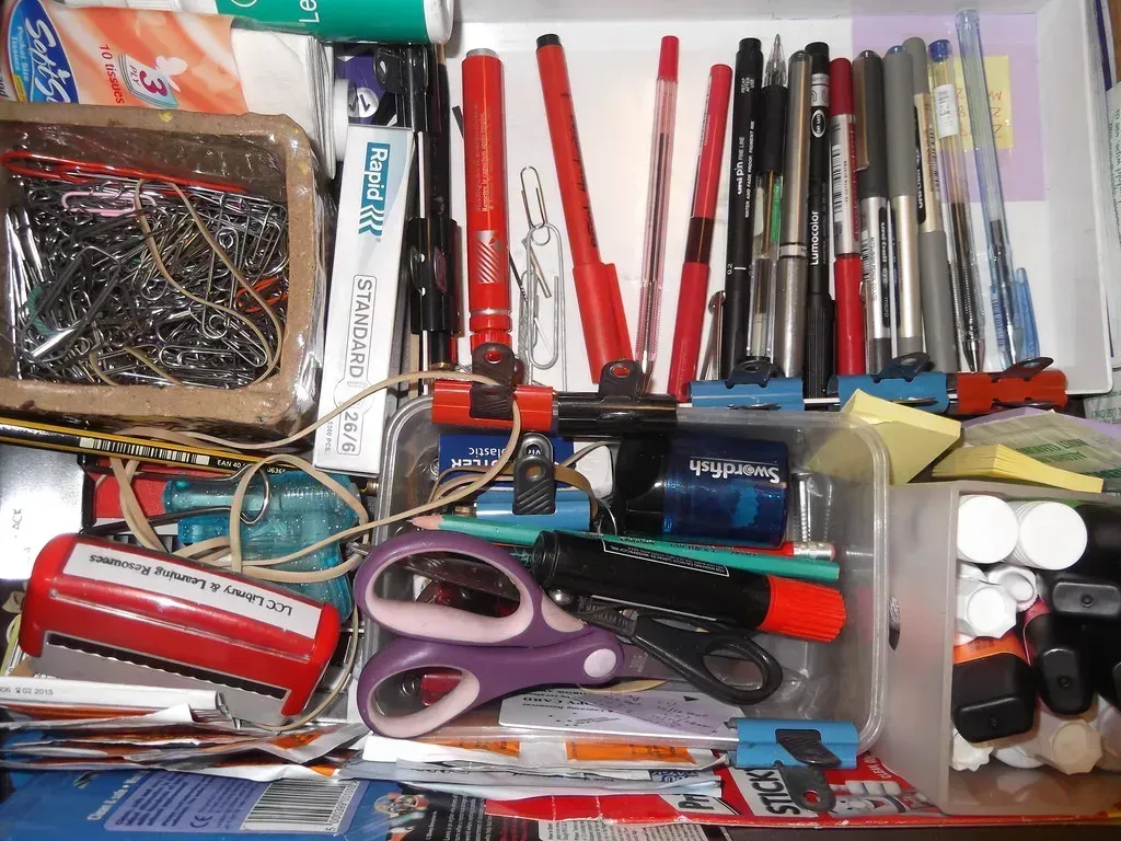 A Well-Stocked Stationery Drawer With Handwritten Thank You Cards (Image Credits: Flickr)