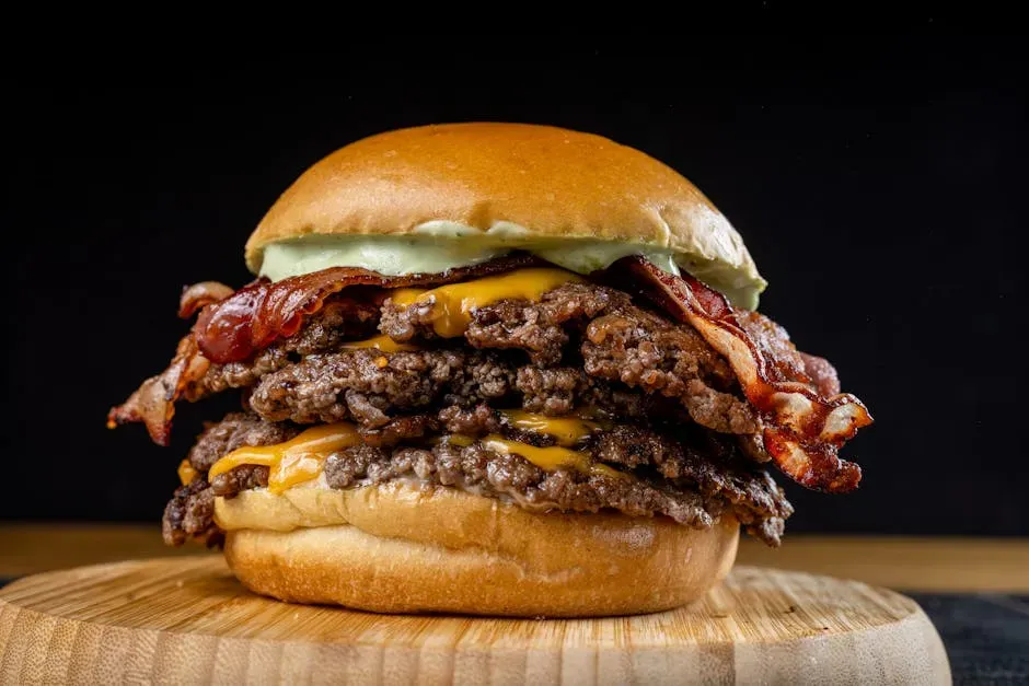 3. Wendy's Baconator - Shamelessly Over the Top (Image Credits: Pexels)