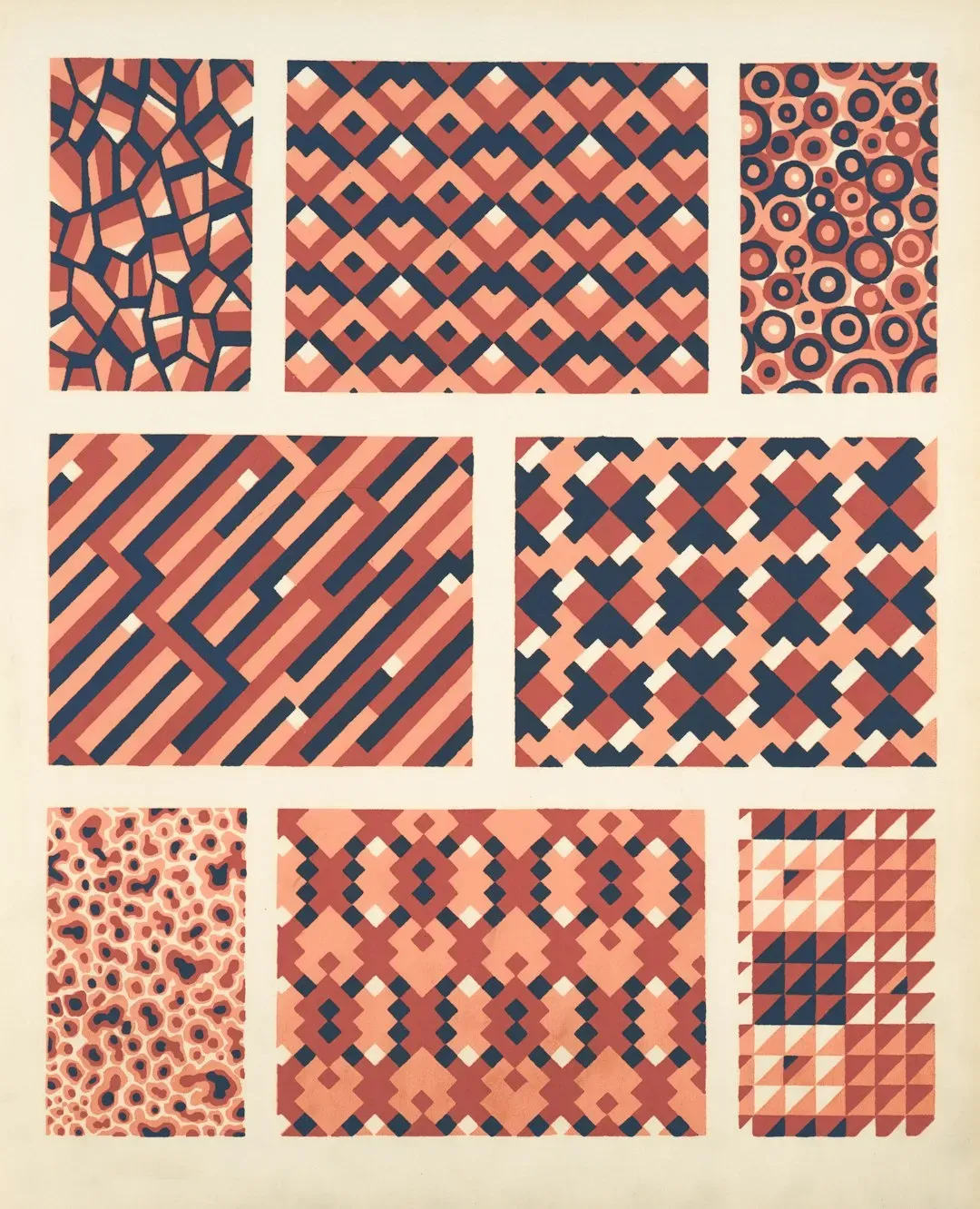 Heavily Patterned Wallpaper or Textiles (Image Credits: Unsplash)