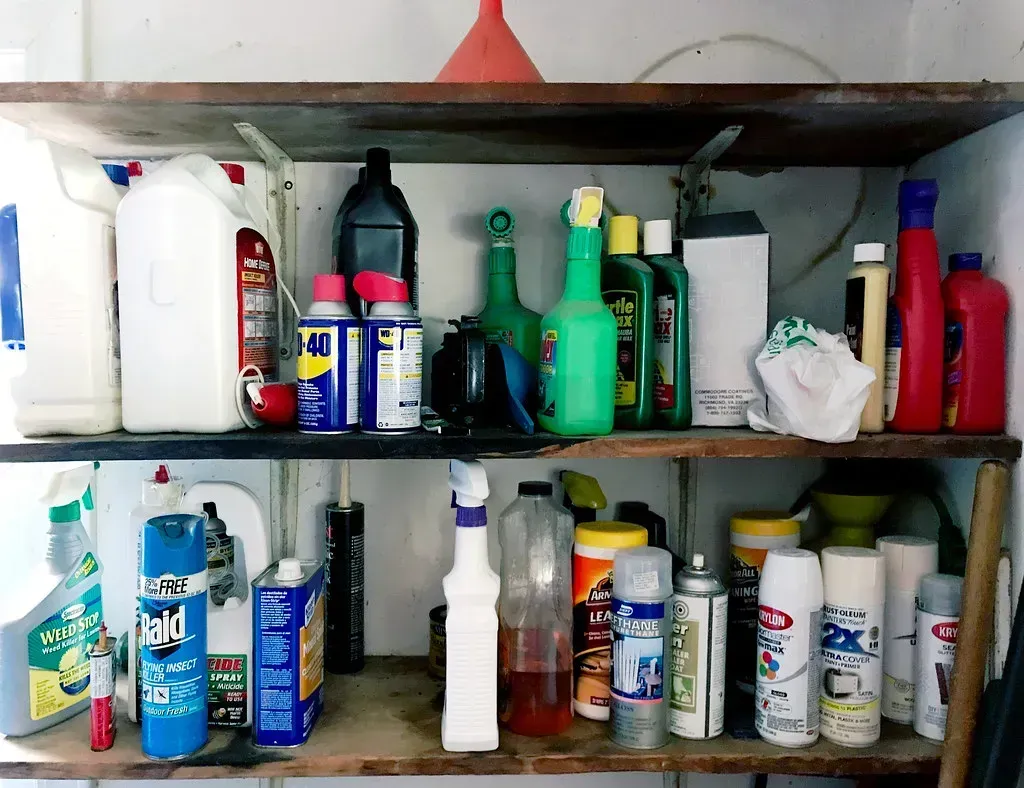3. Household Hazardous Chemicals and Solvents (byzantiumbooks, Flickr, CC BY 2.0)