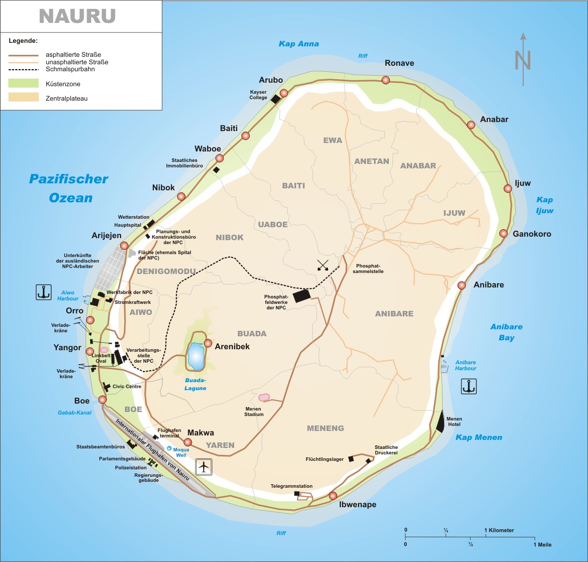 Nauru: The World's Smallest Island Nation (Image Credits: By Tschubby, CC BY-SA 3.0, https://commons.wikimedia.org/w/index.php?curid=241060)