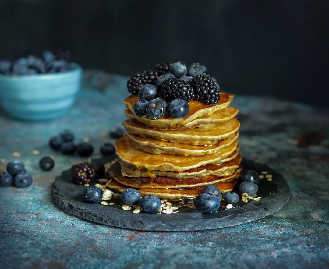 Massive Pancake Stacks With Syrup (Image Credits: Unsplash)