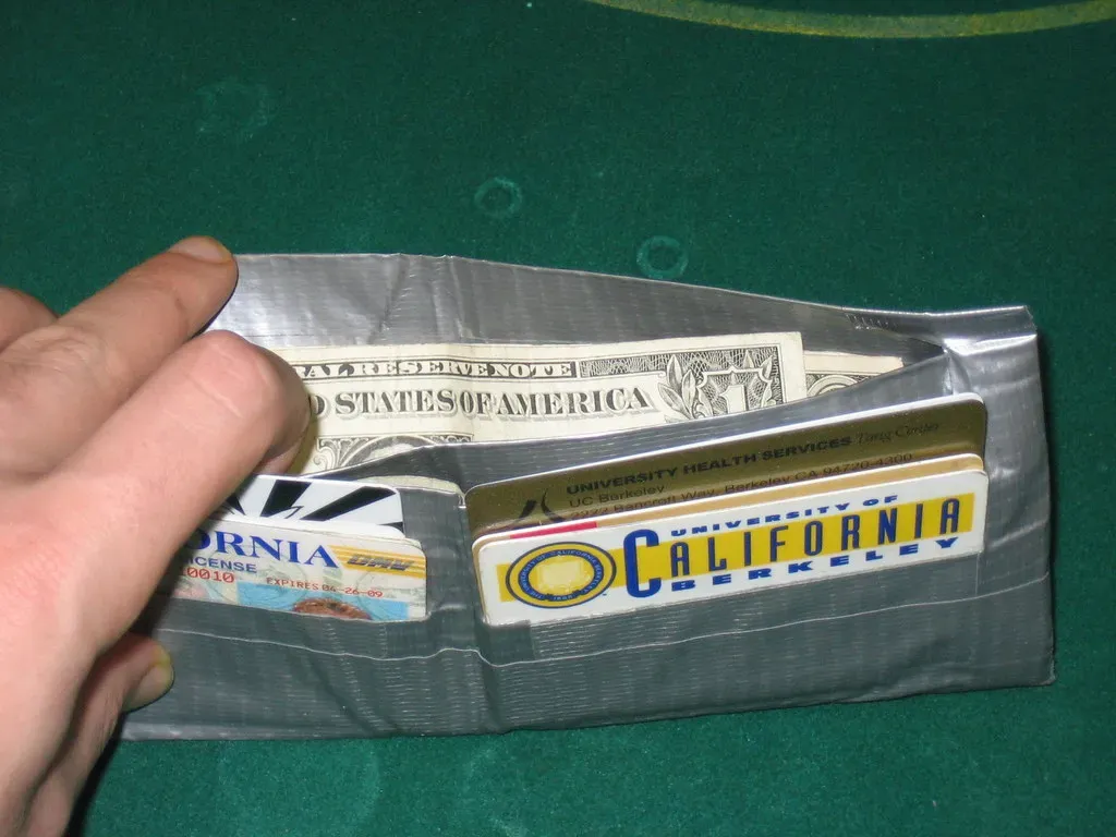 Duct tape wallets (andydr, Flickr, CC BY 2.0)