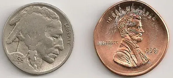 1. The 1937-D Three-Legged Buffalo Nickel (Image Credits: Wikimedia)