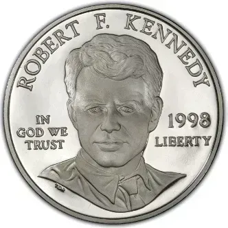 1998-S Kennedy Half Dollar Matte Proof (Image Credits: Wikimedia)